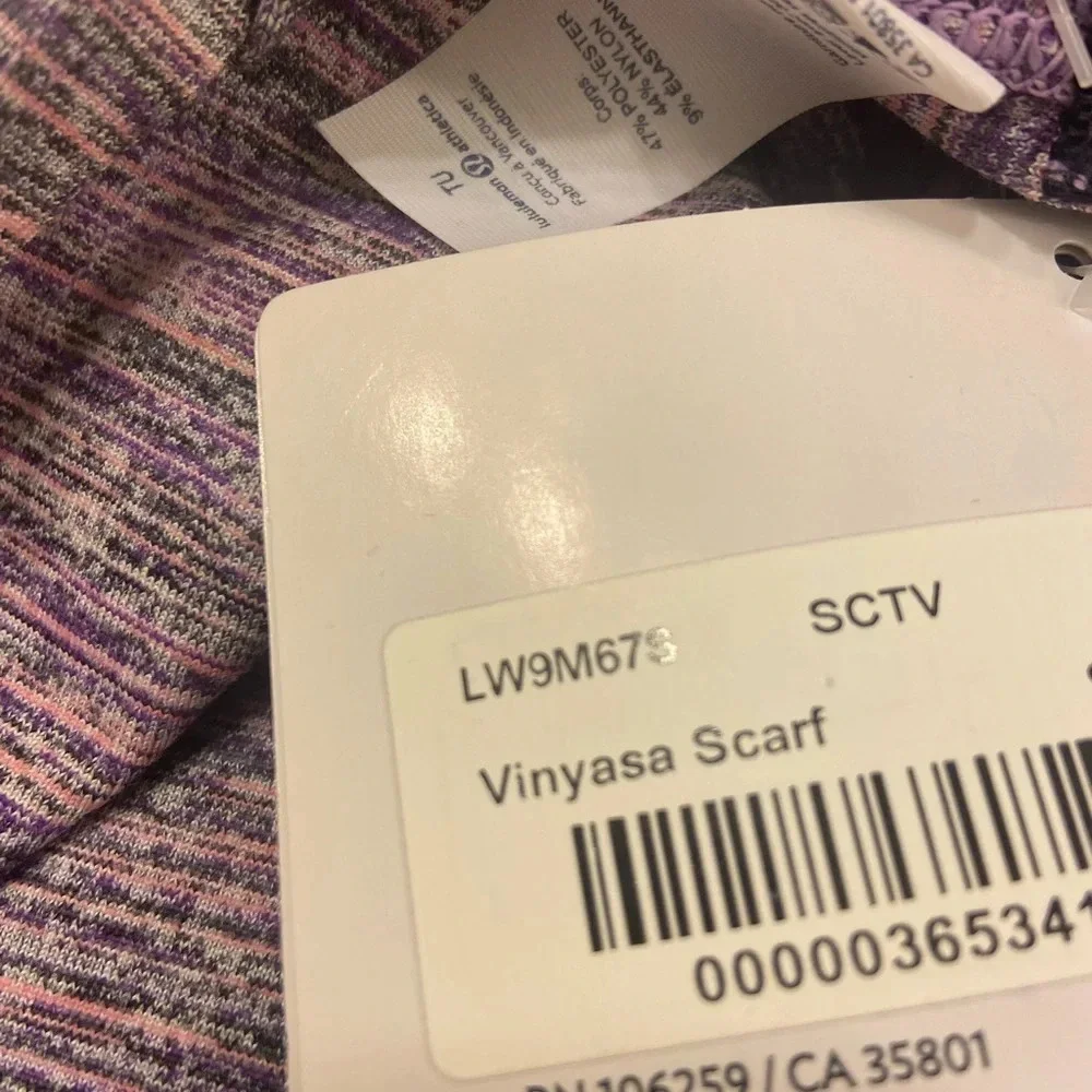 Lululemon Vinyasa Scarf Space Dye Camo Berry Pink One Size
